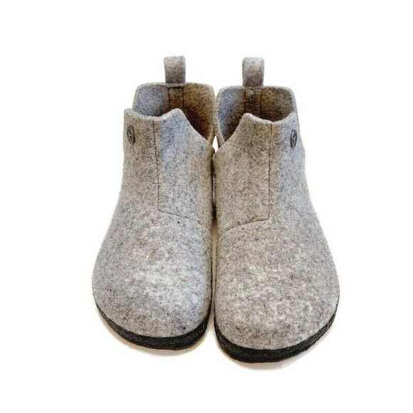 Birkenstock Andermatt Kids Slipper Bootie Size L1 EU 32 Wool Light Gray Narrow - Picture 6 of 9